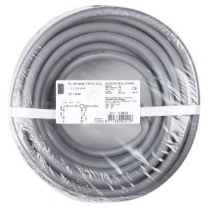 Q-Link buitenkabel YMVK DCA 4x2.5 mm2 25 m grijs 01.266.48