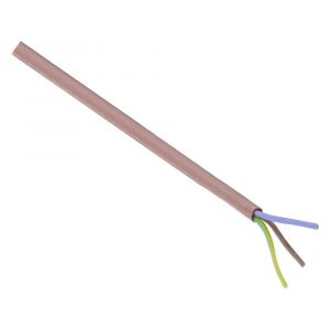 Q-Link siliconen kabel hittebestendig tot 180 graden 3x0.75 mm2 25 m rood-bruin 01.266.77