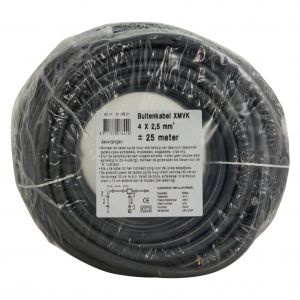 Q-Link buitenkabel XMVK 4x2.5 mm2 25 m grijs 01.268.21