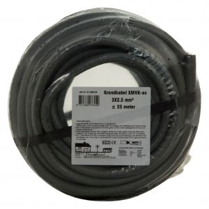 Q-Link grondkabel XMVK-AS 3x2.5 mm2 25 m grijs 01.268.24