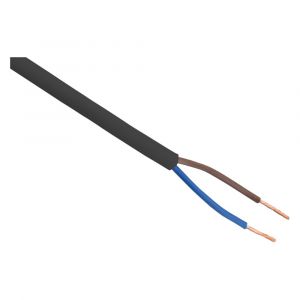 Q-Link huishoudsnoer VMVS belastbaar tot 1200 W 2x0.75 mm2 zwart 01.269.01