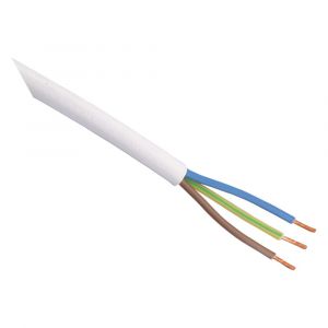 Q-Link huishoudkabel VMVL 3x1.0 mm2 wit 100x1 m 01.269.78