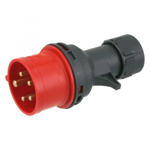 Q-Link krachtstekker 4-polig A 16 A twist montage rood 01.371.36