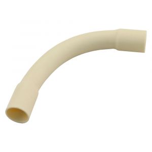 Pipelife bocht PVC slagvast diameter 3-4 inch crème set 3 stuks 01.474.06