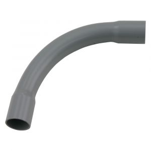 Pipelife bocht PVC slagvast diameter 3-4 inch grijs set 3 stuks 01.474.07