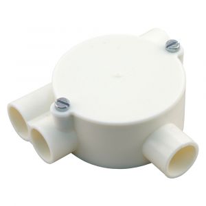 Attema lasdoos Top-T-trekdoos 2x links diameter 5/8 inch crème 01.475.89