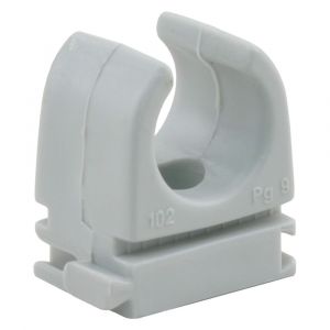Q-Link klembeugel voor installatiebuis 16 mm 5-8 inch grijs set 20 stuks 03.003.70