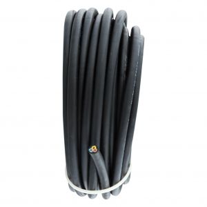 Q-Link rubber kabel glad 3x1.0 mm2 10 m zwart 03.006.95