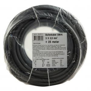 Q-Link buitenkabel XMVK 3x2.5 mm2 25 m grijs 03.007.41