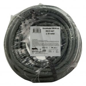 Q-Link grondkabel XMVK-AS 2x2.5 mm2 25 m grijs 03.007.47