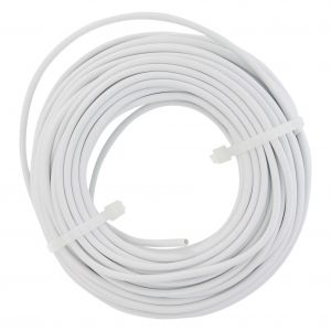 Q-Link telefoonkabel rond 4x0.5 mm2 25 m wit 03.030.27