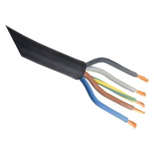 Q-Link rubber kabel glad 5x2.5 mm2 2 m zwart 03.030.37