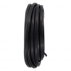 Q-Link huishoudsnoer plat belastbaar tot 1200 W 2x0.75 mm2 10 m zwart 03.030.41
