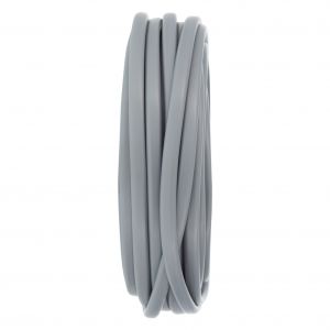 Q-Link huishoudsnoer plat belastbaar tot 1200 W 2x0.75 mm2 10 m zilver 03.030.43