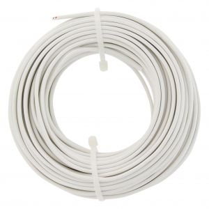 Q-Link tweelingsnoer zwakstroom tot 42 V 2x0,75 mm2 20 m wit 03.030.54