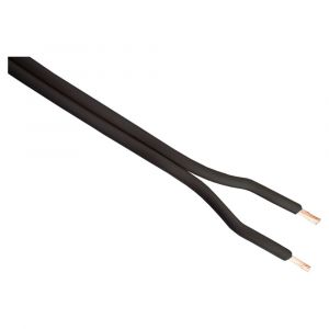 Q-Link tweelingsnoer zwakstroom tot 42 volt 2x0,75 mm2 5 m zwart 03.030.56