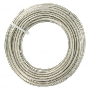 Q-Link tweelingsnoer zwakstroom tot 42 volt 2x0,75 mm2 10 m vertind transparant 03.030.68