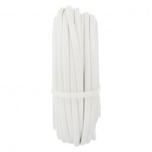 Q-Link huishoudsnoer plat belastbaar tot 1200 W 2x0.75 mm2 20 m wit 03.030.73