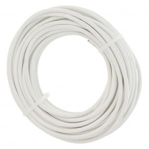 Q-Link huishoudsnoer VMVS belastbaar tot 1200 W 2x0.75 mm2 20 m wit 03.030.74