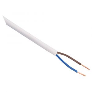 Q-Link huishoudsnoer VMVS belastbaar tot 1200 W 2x0.75 mm2 20 m wit 03.030.74