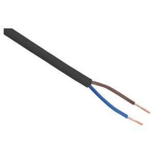 Q-Link huishoudsnoer VMVS belastbaar tot 1200 W 2x0.75 mm2 10 m zwart 03.030.77