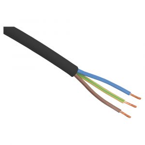 Q-Link huishoudkabel VMVL 3x1.0 mm2 5 m zwart 03.031.06