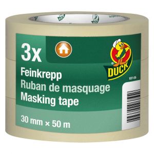 Duck masking tape basic 30 mm x 50 m set 3 stuks 20.501.23