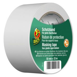 Duck PVC-masking tape glad 50 mm x 33 m  wit 20.501.41