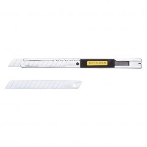 Olfa afbreekmes Silver SVR-1 9 mm met 2 reserve messen 20.800.12
