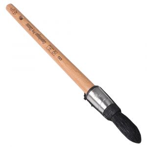 Copenhagen Pro Classic patentpuntkwast 5* maat 8 zwart Chinees varkenshaar FSC houten steel 23.102.08