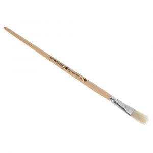 Copenhagen Pro platte Lyonpenseel maat 12 wit Chinees varkenshaar FSC gelakte houten steel 23.140.12