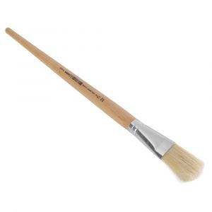 Copenhagen Pro platte Lyonpenseel maat 22 wit Chinees varkenshaar FSC gelakte houten steel 23.140.22