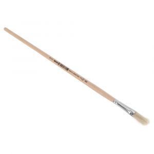 Copenhagen Pro platte Lyonpenseel maat 08 wit Chinees varkenshaar FSC ongelakte houten steel 23.141.08