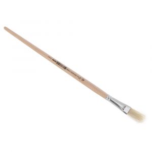 Copenhagen Pro platte Lyonpenseel maat 12 wit Chinees varkenshaar FSC ongelakte houten steel 23.141.12