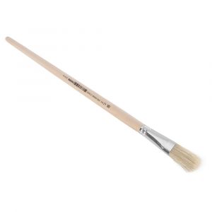 Copenhagen Pro platte Lyonpenseel maat 16 wit Chinees varkenshaar FSC ongelakte houten steel 23.141.16