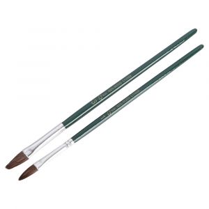 Copenhagen Pro autolakpenselen set maat 1-3 pony haar FSC groen gelakte houten steel 2 delig 23.149.60