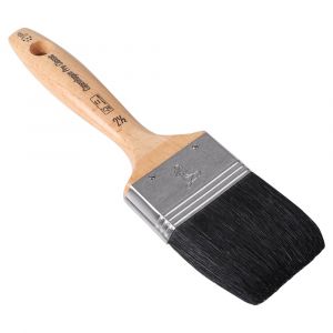 Copenhagen Pro Classic platte kwast 5* maat 2.5 zwart Chinees varkenshaar FSC houten steel 23.202.25