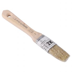 Copenhagen Pro 2 componenten platte kwast 5* maat 1 wit Chinees varkenshaar FSC houten steel 23.206.10