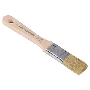 Copenhagen Pro 2 componenten platte kwast 5* maat 1 wit Chinees varkenshaar FSC houten steel 23.206.10