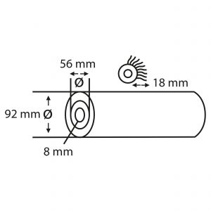 Copenhagen Pro Dualon muurverfroller 5* 20 cm 18 mm vacht flex kern 23.300.08