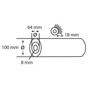 Copenhagen Pro Dualon muurverfroller-Gevel 5* 27 cm 18 mm vacht flex plus kern 23.300.19