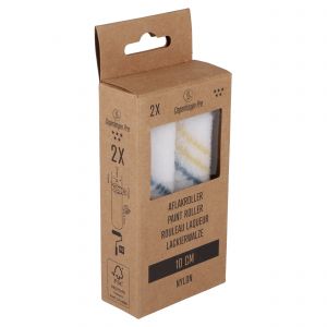 Copenhagen Pro nylon aflakroller 5* 10 cm 6 mm vacht set 2 stuks 23.310.03