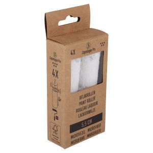 Copenhagen Pro microvezel aflakroller 5* 5.5 cm 5 mm vacht set 4 stuks 23.310.31