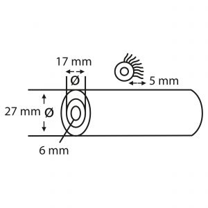 Copenhagen Pro microvezel aflakroller 5* 18 cm 5 mm vacht 23.310.36