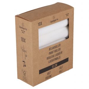 Copenhagen Pro vilt aflakroller 5* 10 cm 5 mm vacht set 10 stuks 23.310.42