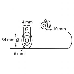 Copenhagen Pro MagicCrater aflakroller 5* 5.5 cm recht set 10 stuks 23.310.60
