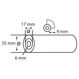 Copenhagen Pro schuim super fijn aflakroller 4* 11 cm concaaf set 10 stuks 23.310.82