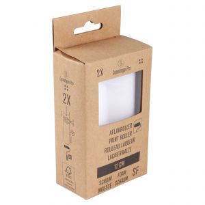 Copenhagen Pro schuim super fijn aflakroller 4* 11 cm ronde top set 2 stuks 23.311.73
