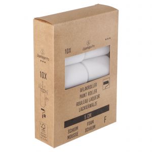 Copenhagen Pro schuim fijn aflakroller 3* 5 cm recht set 10 stuks 23.311.80
