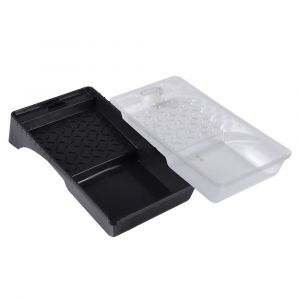 Copenhagen Pro verfbak klein 14.5x28.3 cm zwart kunststof stapelbaar met 3 inzetbakjes 23.402.50